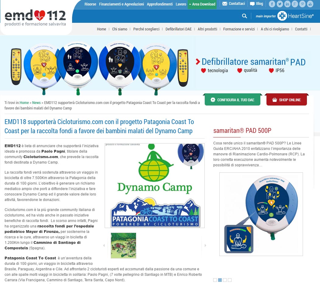 EMD 112 supporta Patagonia Coast to Coast