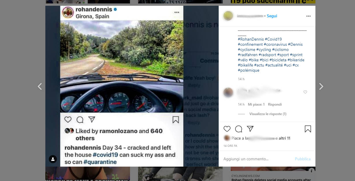 Evaso ed uscito di casa; il Covid-19 e la quarantena possono leccarmi il c**o