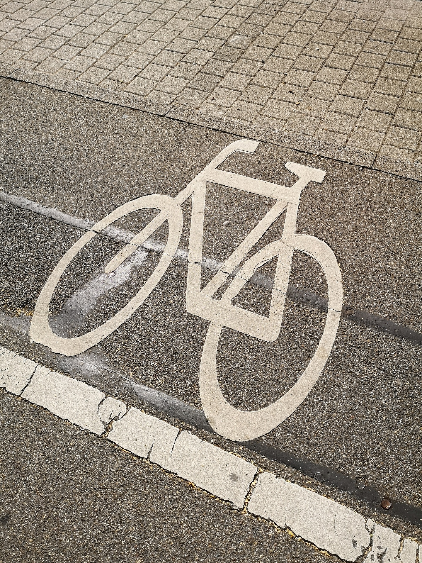 Nuova ciclabile nella città di Trento .